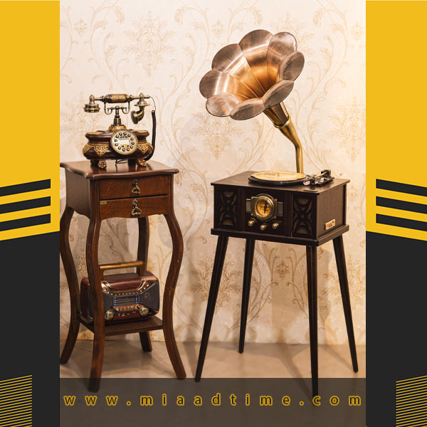 گرامافون روميزي پايه دار مدل LX102B